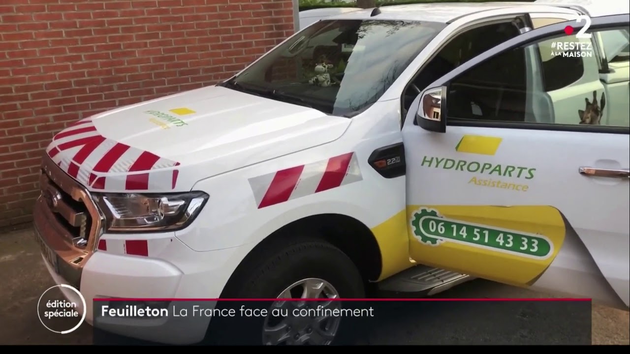 HYDROPARTS Assitance au JT 13h France 2